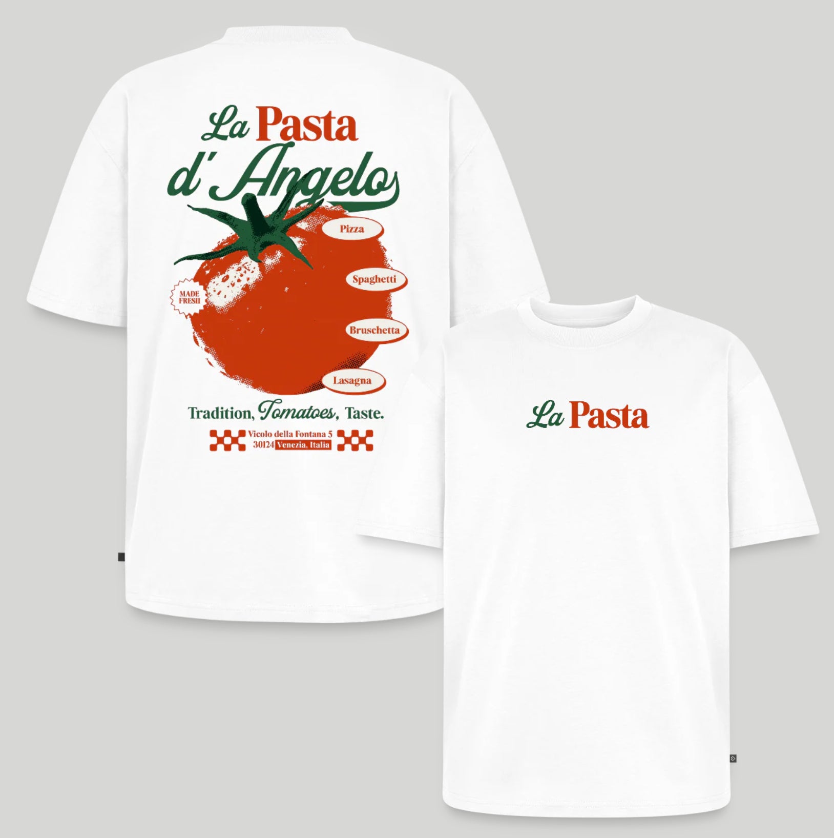 la Pasta Unisex Oversized Organic T-Shirt