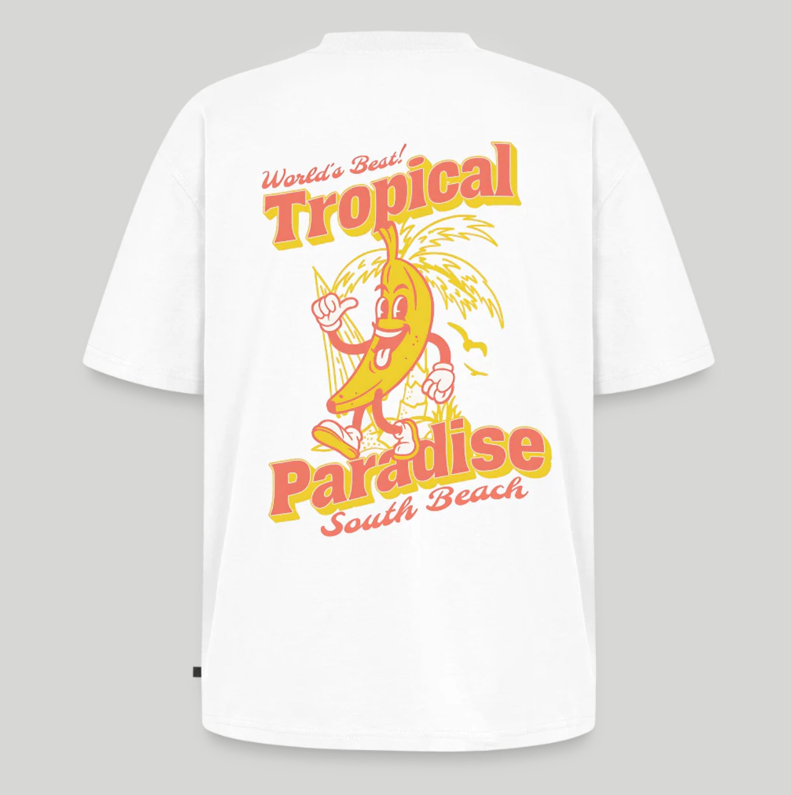 Tropical Unisex Oversized Organic T-Shirt