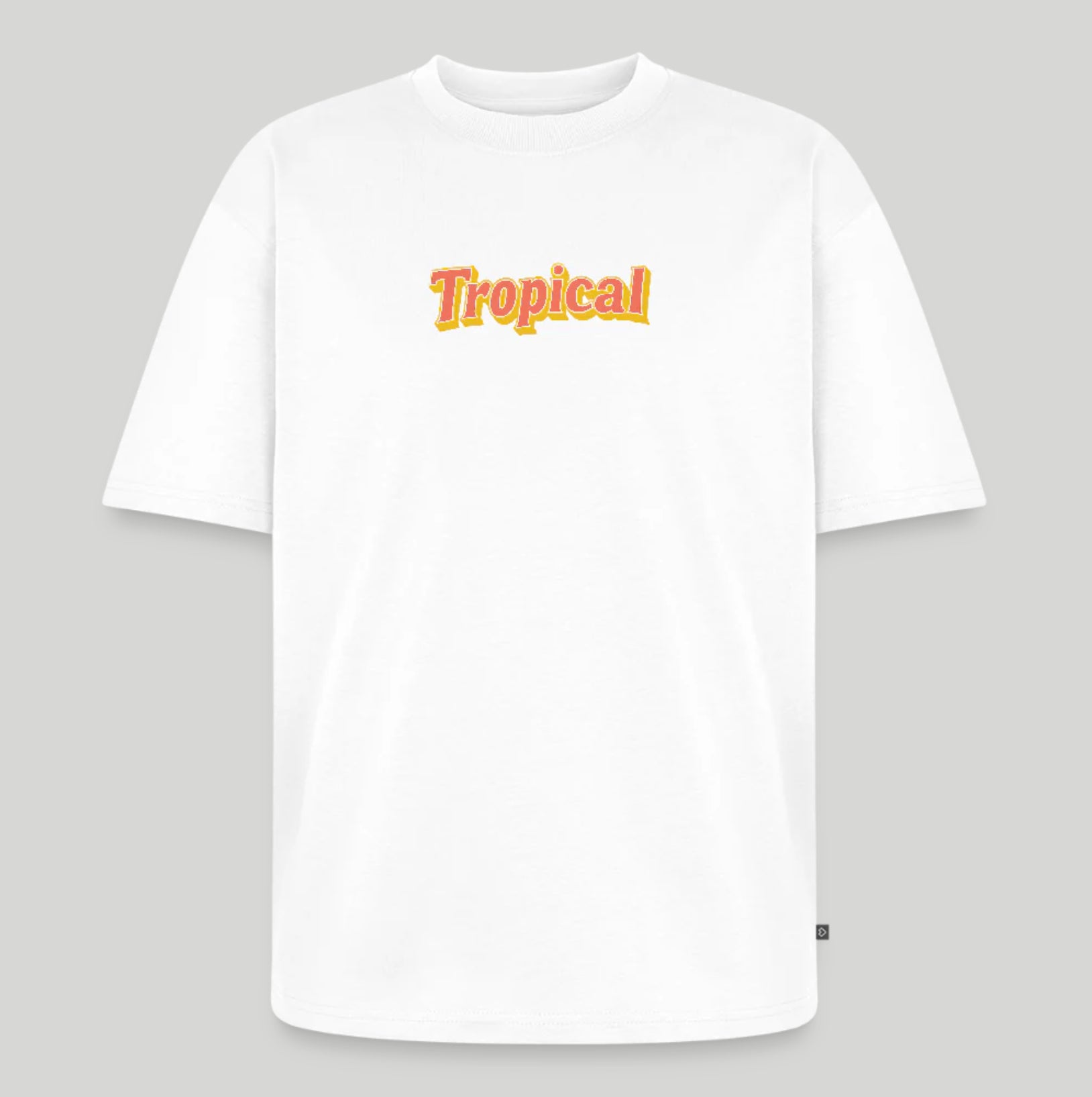 Tropical Unisex Oversized Organic T-Shirt