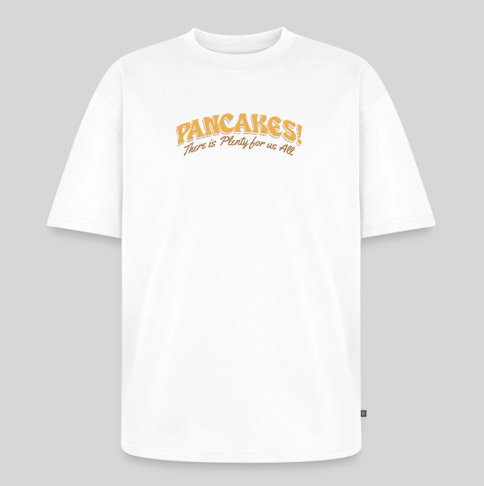 Pancakes Unisex Oversized Organic T-Shirt