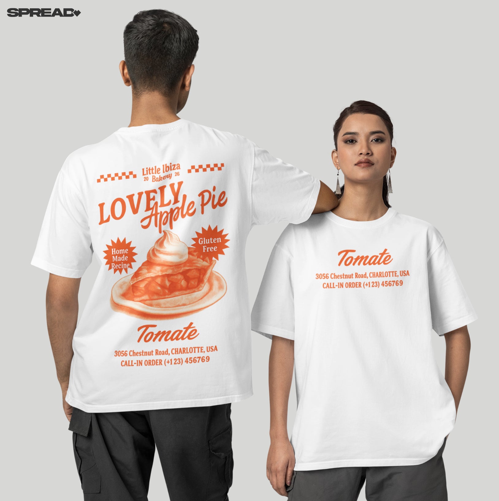 Tomate Unisex Oversized Organic T-Shirt