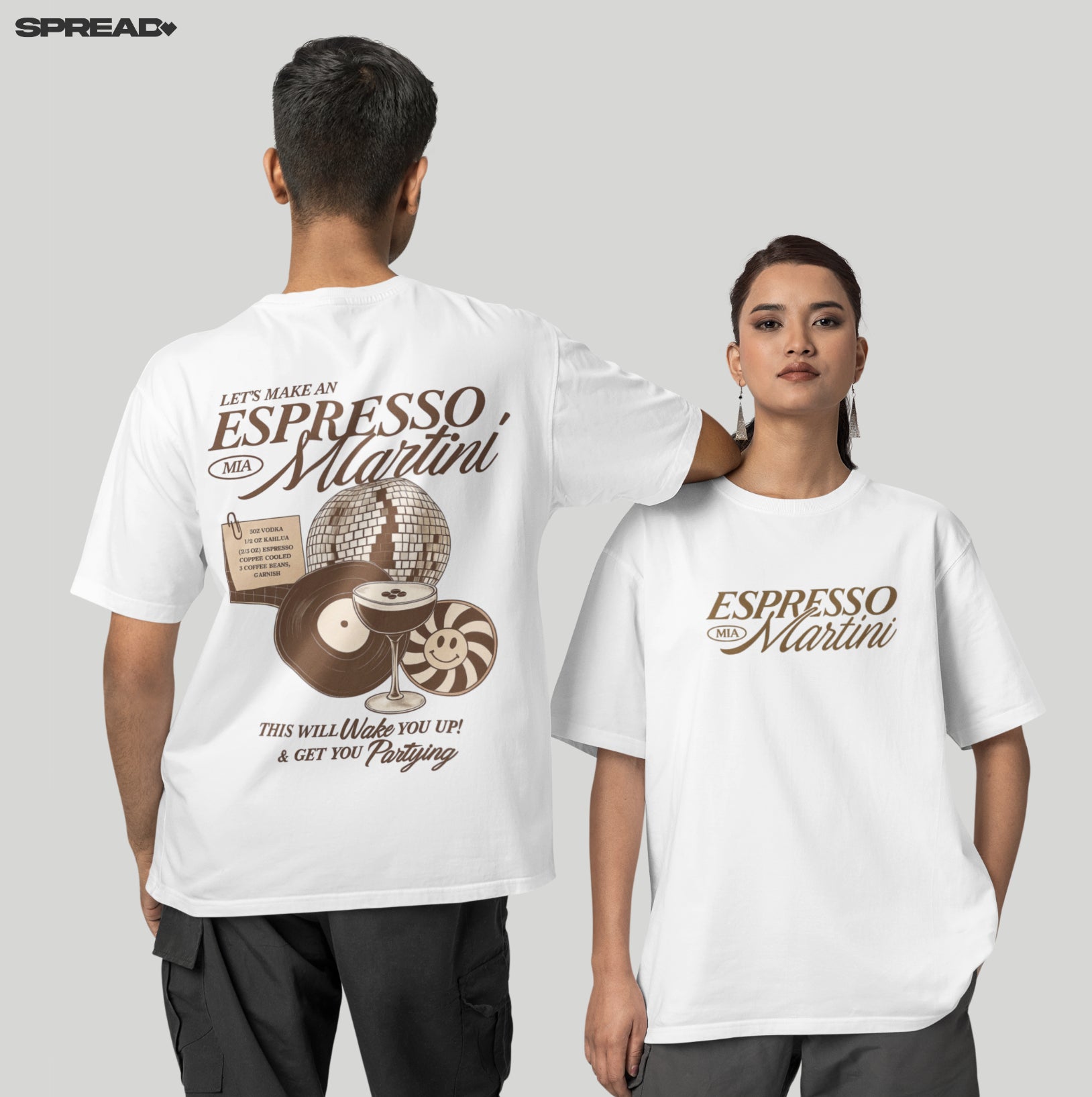Espresso Unisex Oversized Organic T-Shirt