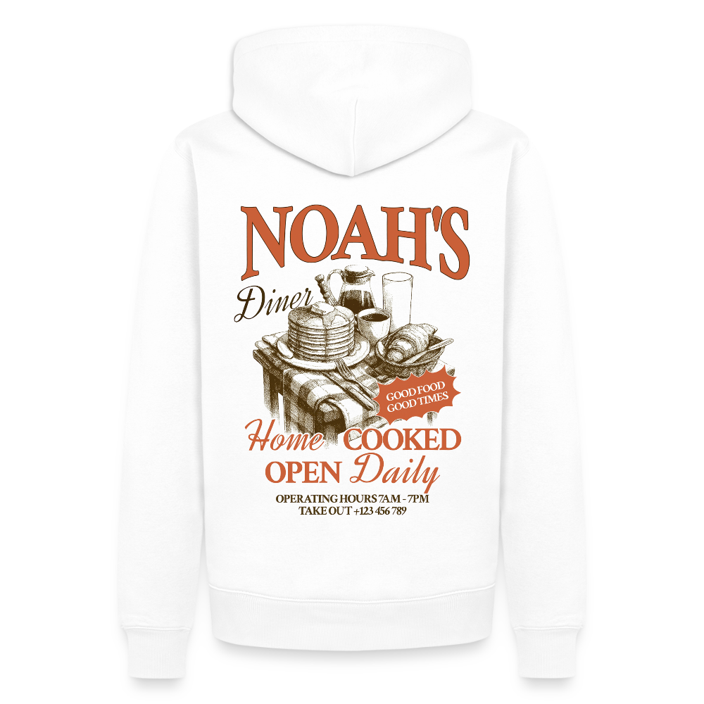 Open Daily Premium Hoodie - Weiß