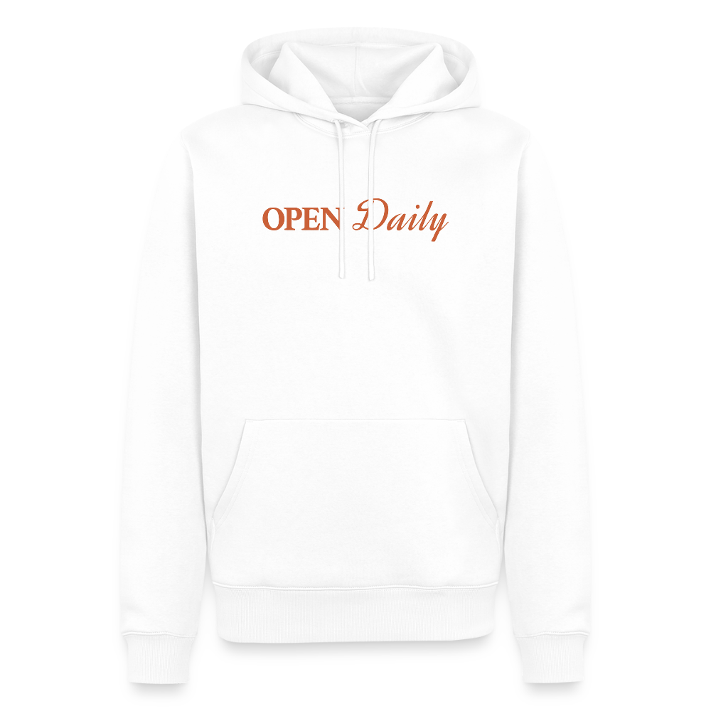 Open Daily Premium Hoodie - Weiß