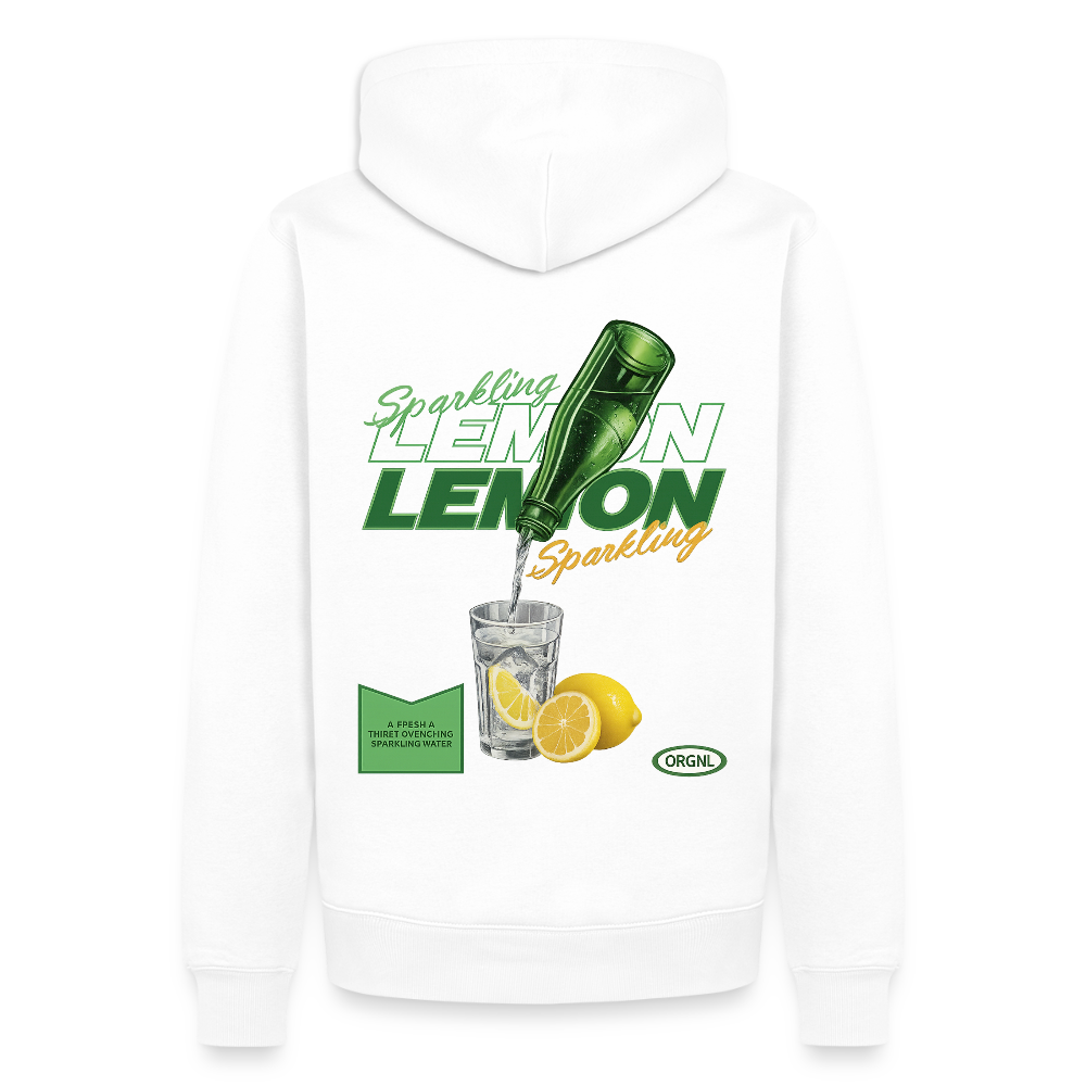 lemon Unisex Premium Hoodie - Weiß