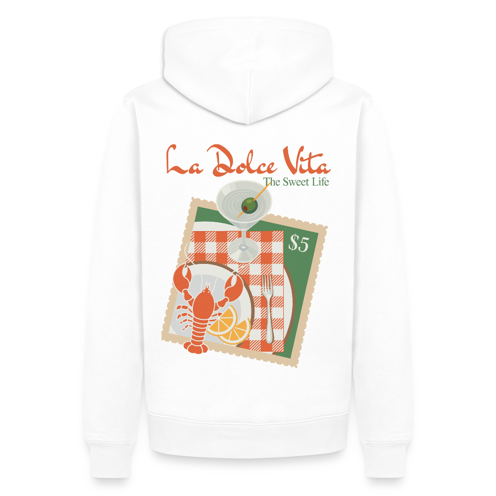 La Dolce Vita Unisex Premium Hoodie - Weiß