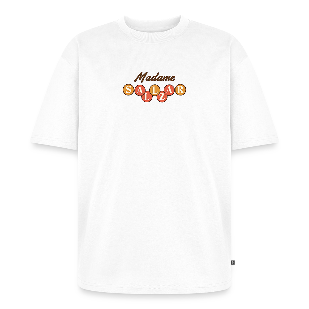 Ms Diner  Unisex Oversized Organic T-Shirt - white