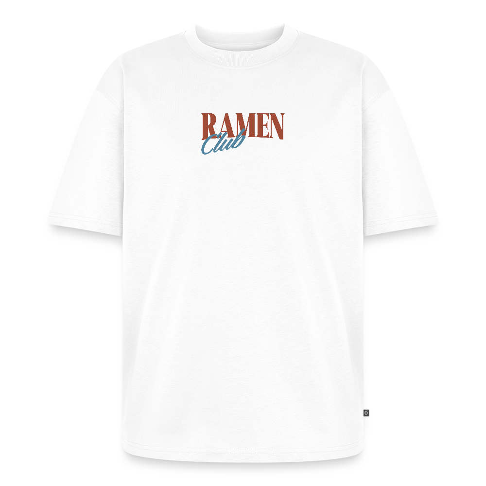 Ramen Unisex Oversized Organic T-Shirt - white