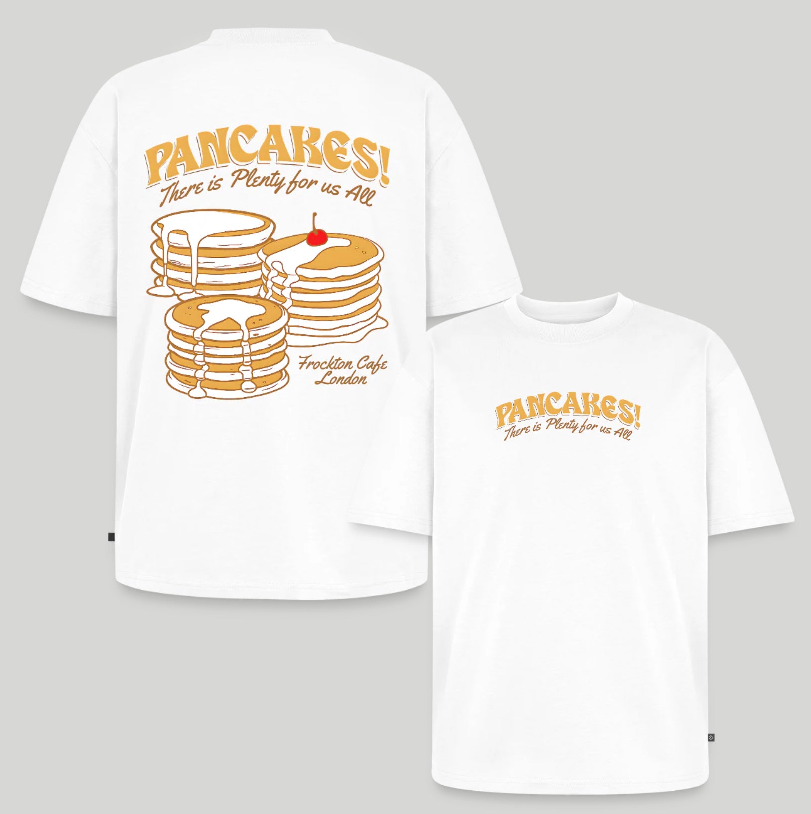Pancakes Unisex Oversized Organic T-Shirt