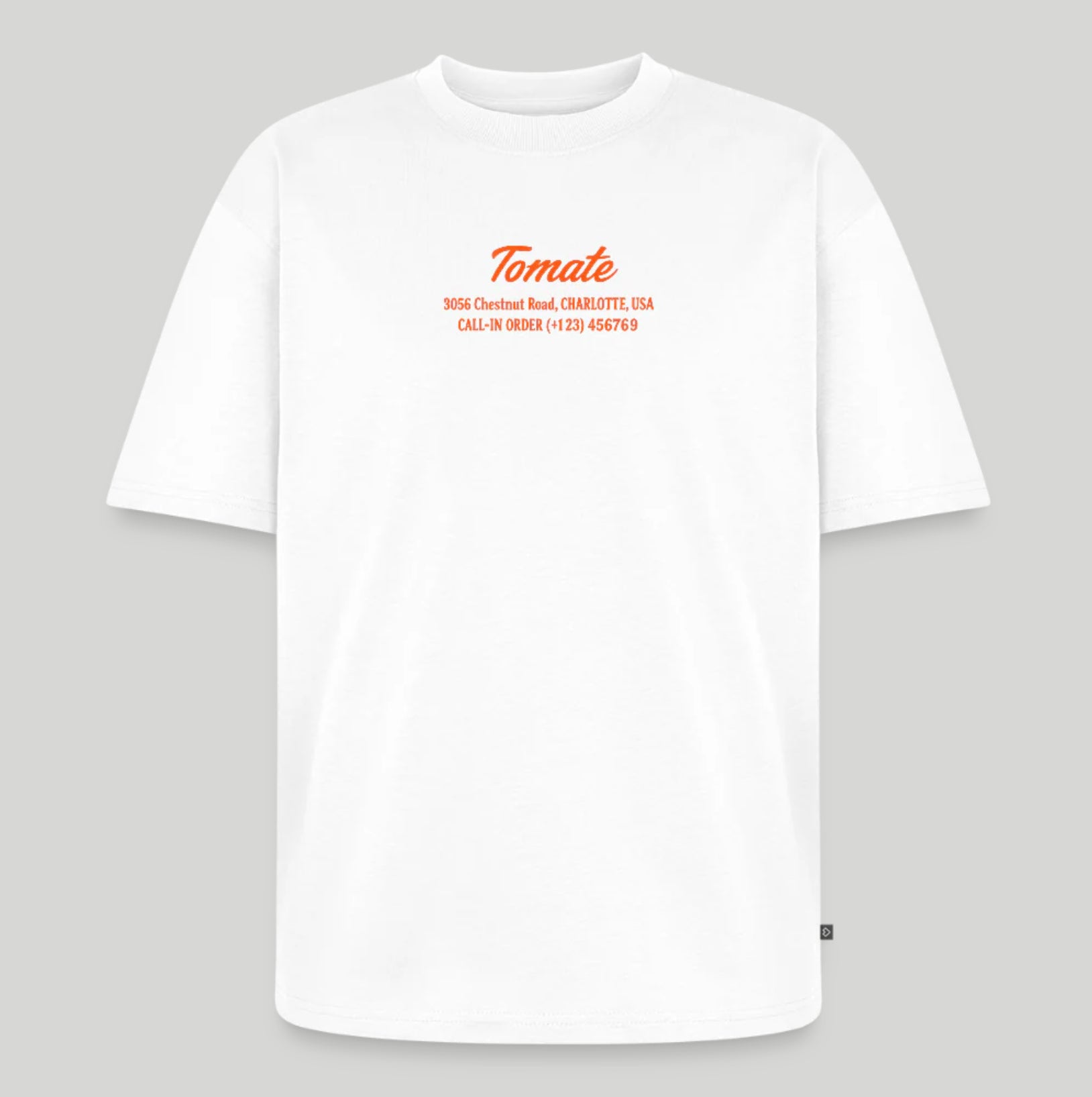 Tomate Unisex Oversized Organic T-Shirt