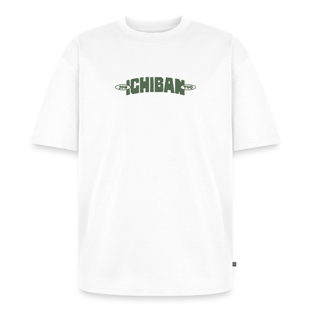 Ichiban Unisex Oversized Organic T-Shirt - white
