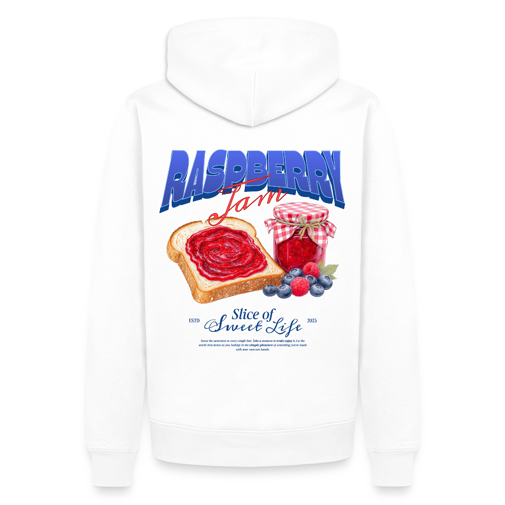 Rasberry Unisex Premium Hoodie - Weiß