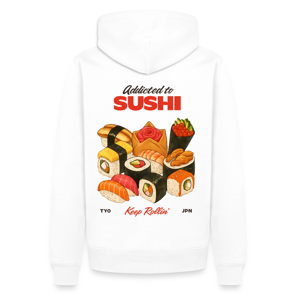 Sushi Unisex Premium Hoodie - Weiß