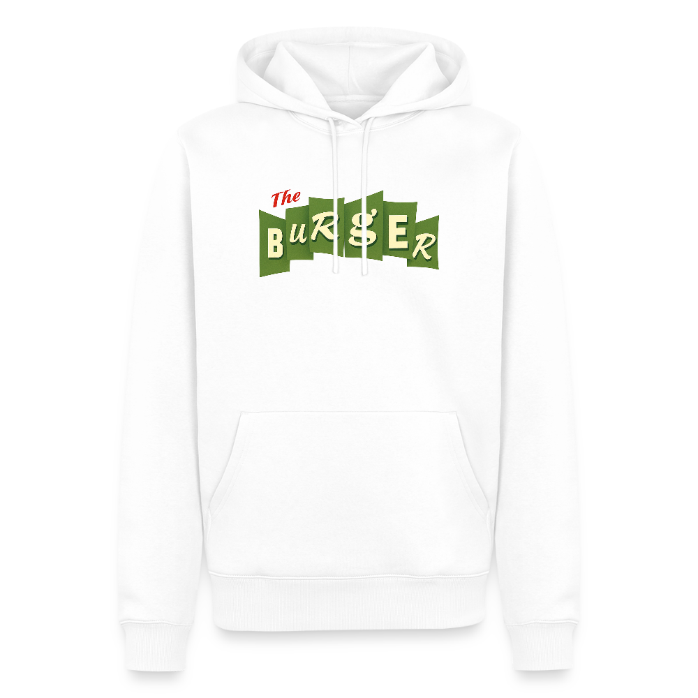 Burger Unisex Premium Hoodie - Weiß