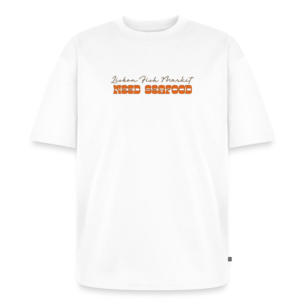 Seafood  Unisex Oversized Organic T-Shirt - white