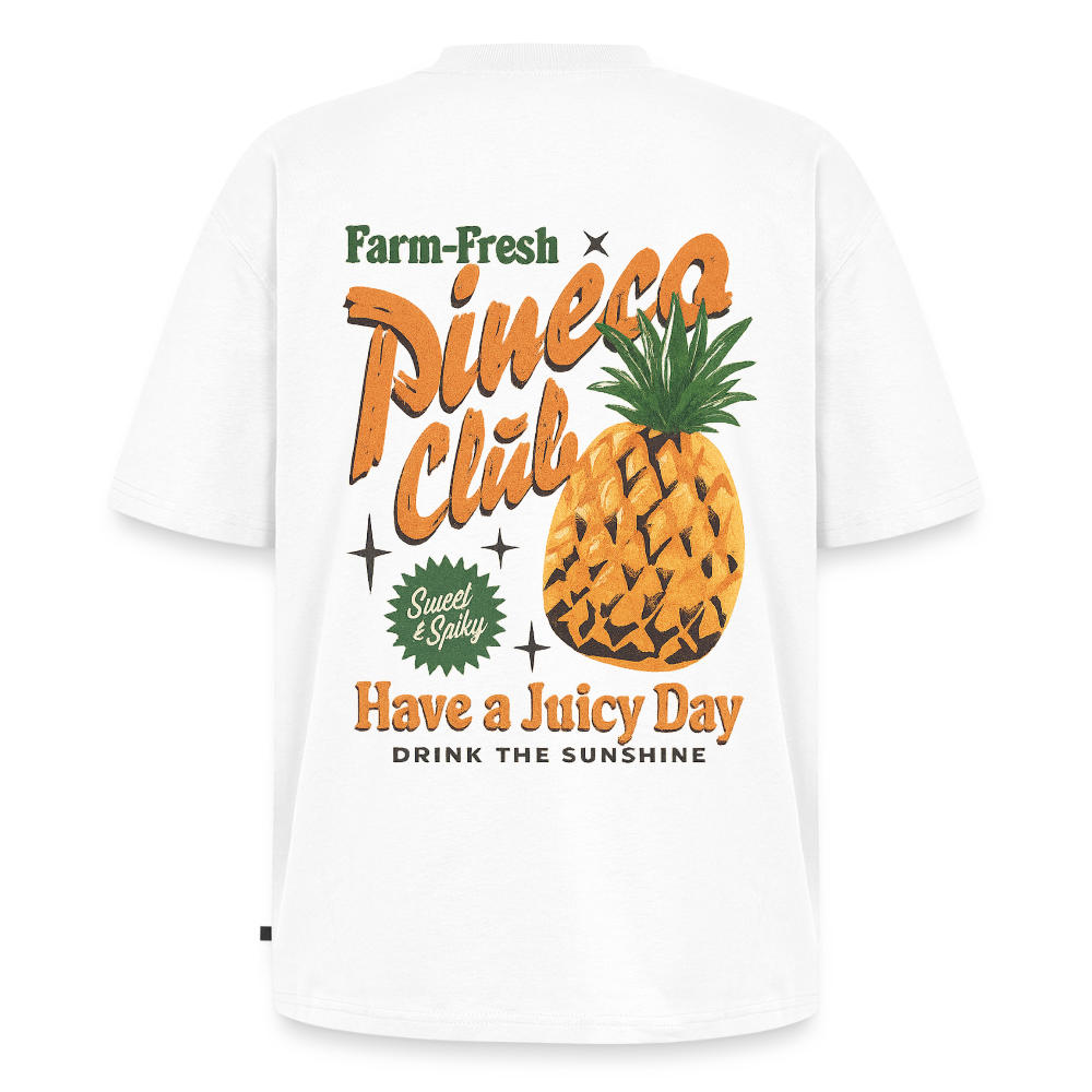 Juicy Day Unisex Oversized Organic T-Shirt - white