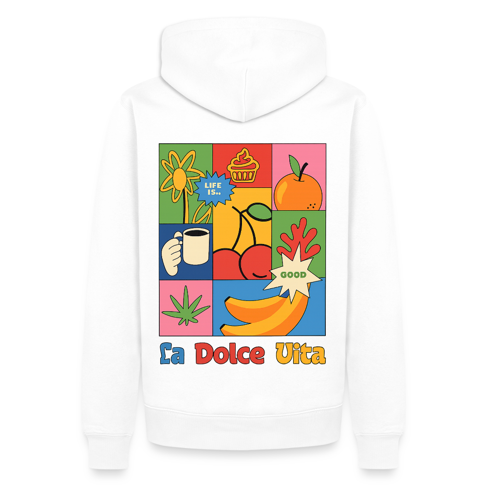 La Dolce Vita Unisex Premium Hoodie - Weiß