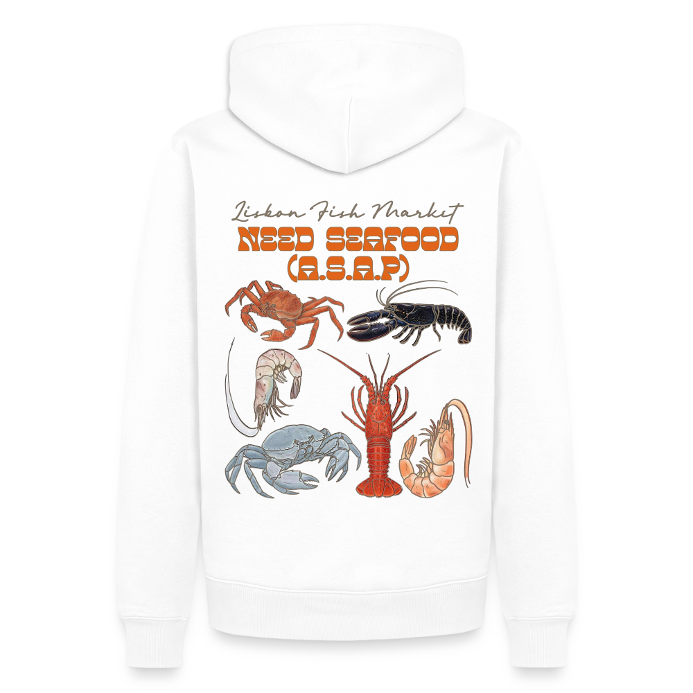 Seafood Unisex Premium Hoodie - Weiß