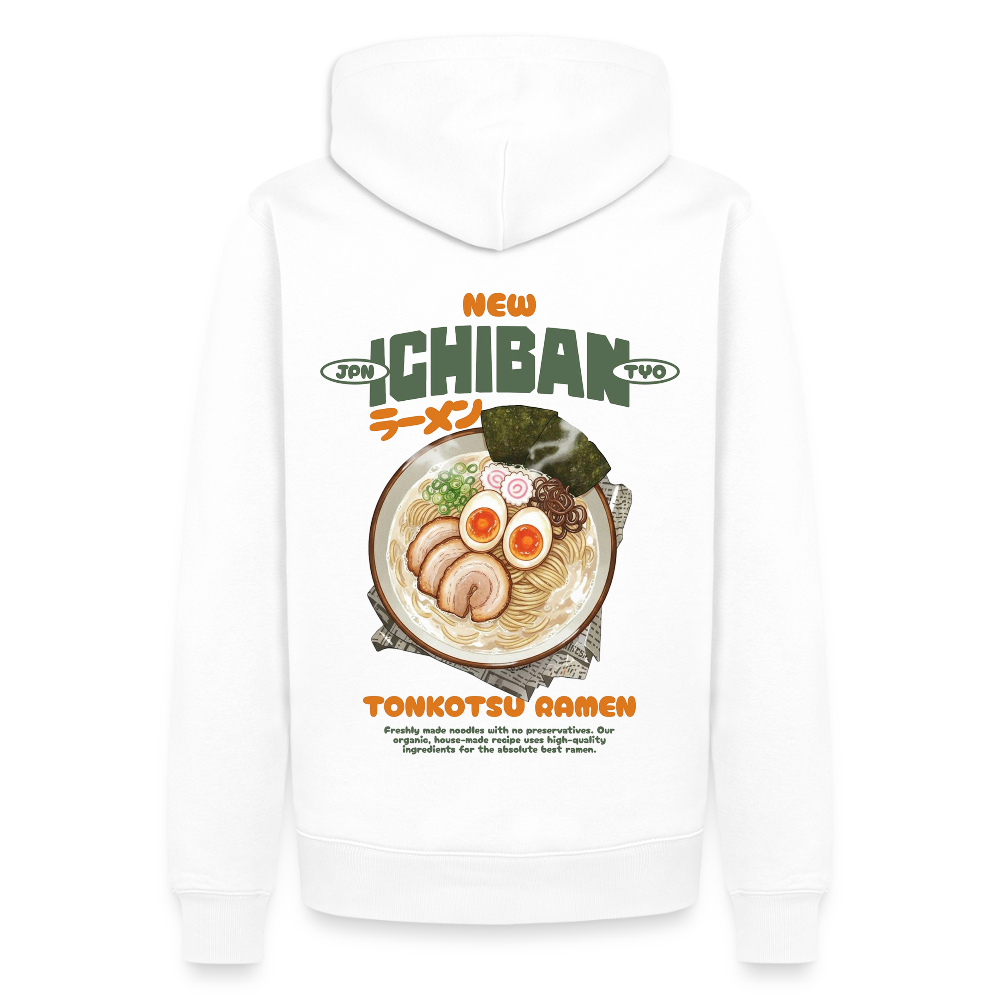 Ichiban Unisex Premium Hoodie - Weiß