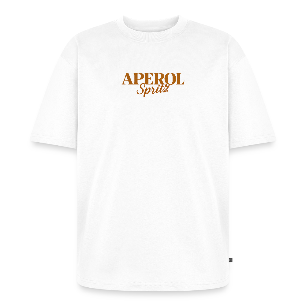Aperol Spritz  Unisex Oversized Organic T-Shirt - white