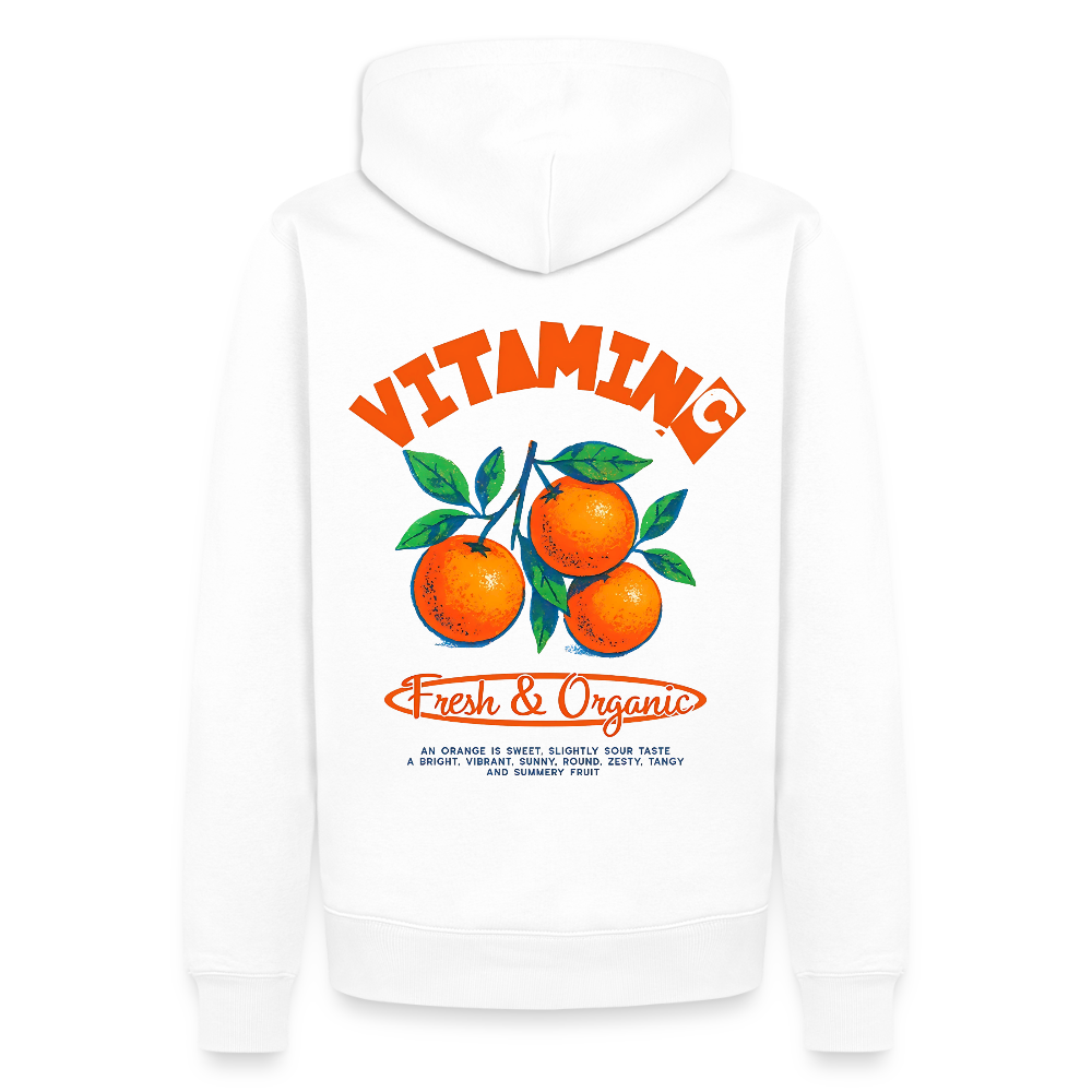 Vitamin C Unisex Premium Hoodie - Weiß