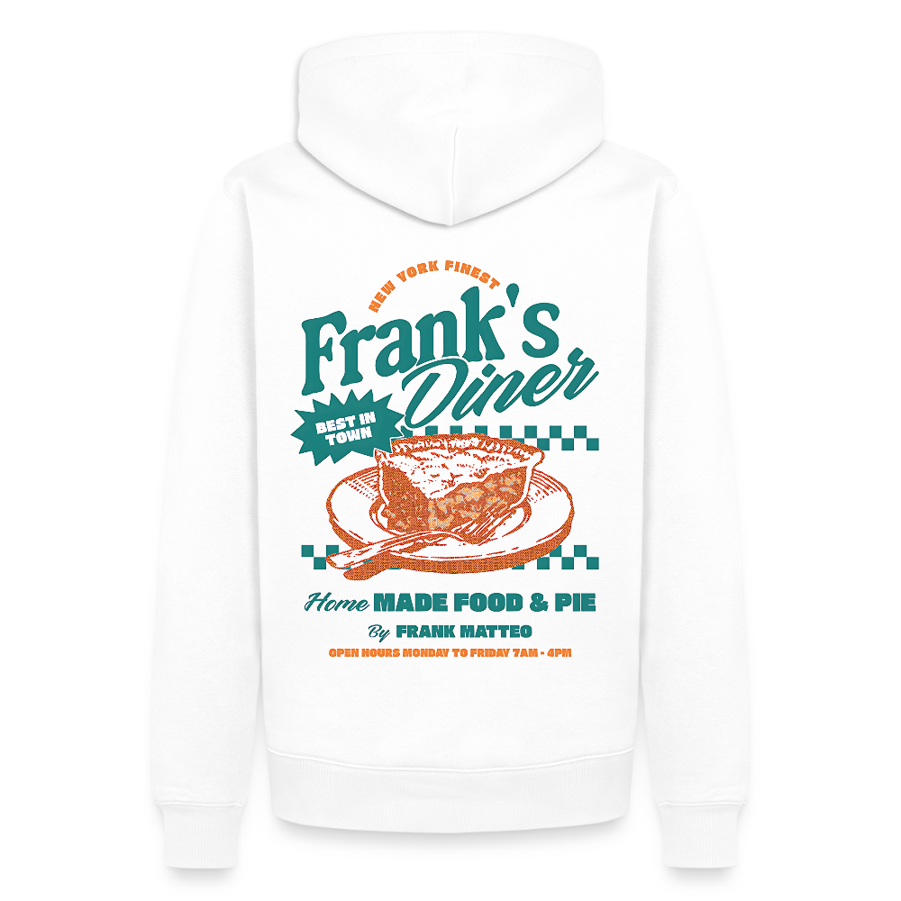 Franks Diner Unisex Premium Hoodie - Weiß