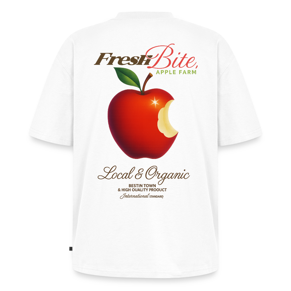 Fresh Unisex Oversized Organic T-Shirt - white