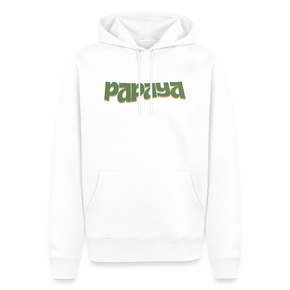 Papaya Unisex Premium Hoodie - Weiß