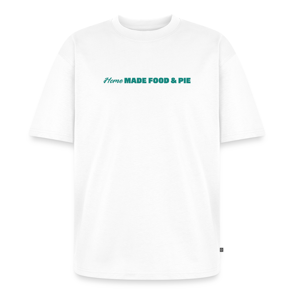 Home made Food  Unisex Oversized Organic T-Shirt - white