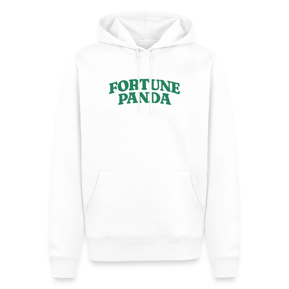 Fortune Panda Unisex Premium Hoodie - Weiß