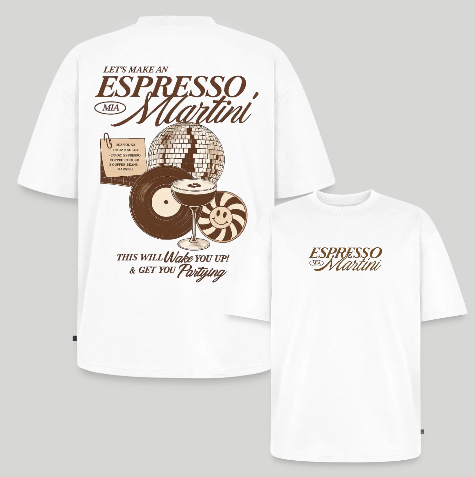 Espresso Unisex Oversized Organic T-Shirt