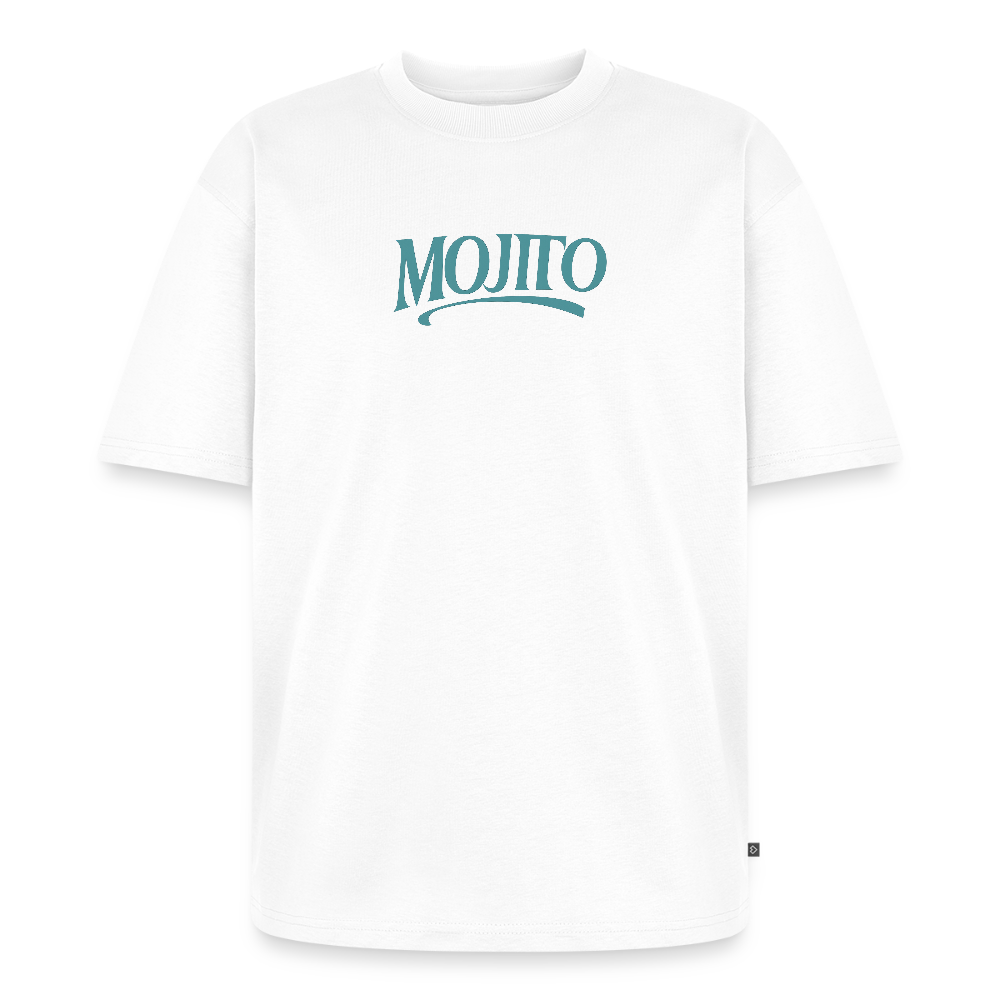 Mojito Unisex Oversized Organic T-Shirt - white