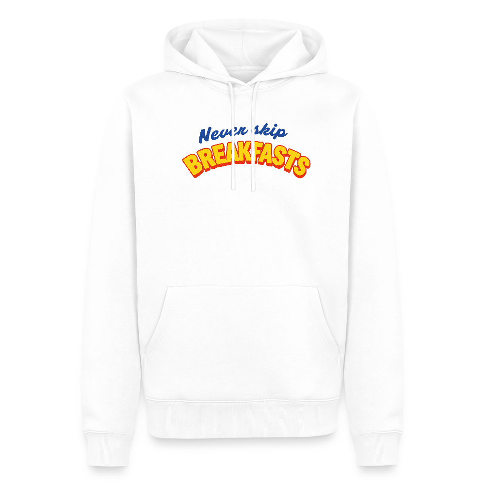 Never Skip Unisex Premium Hoodie - Weiß