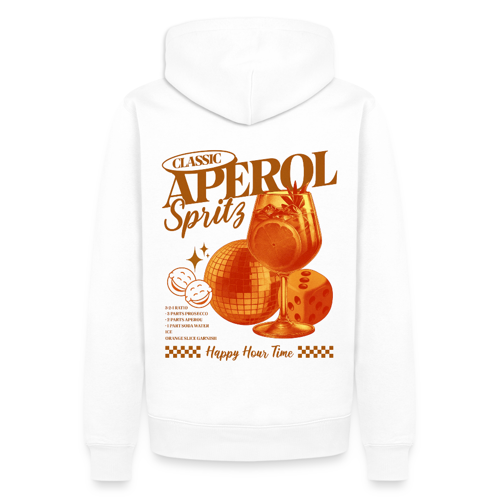 Aperol Spritz Premium Hoodie - Weiß