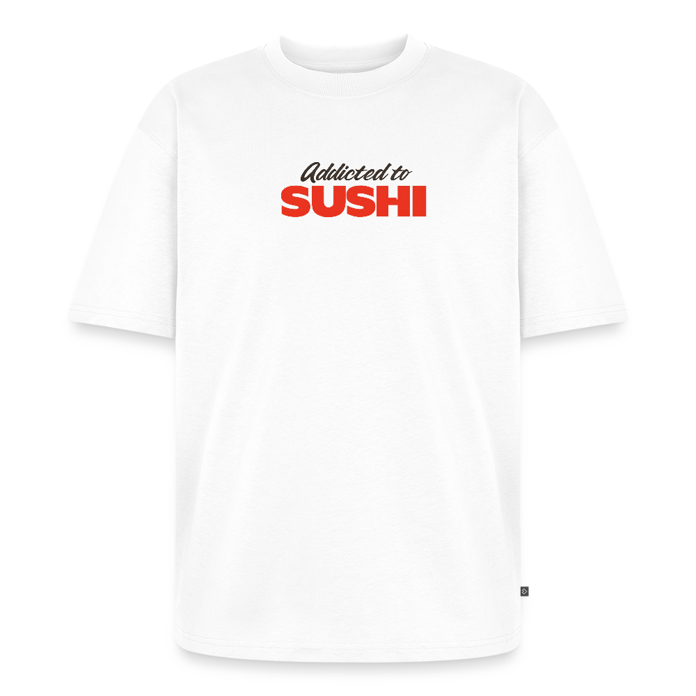 Sushi  Unisex Oversized Organic T-Shirt - white