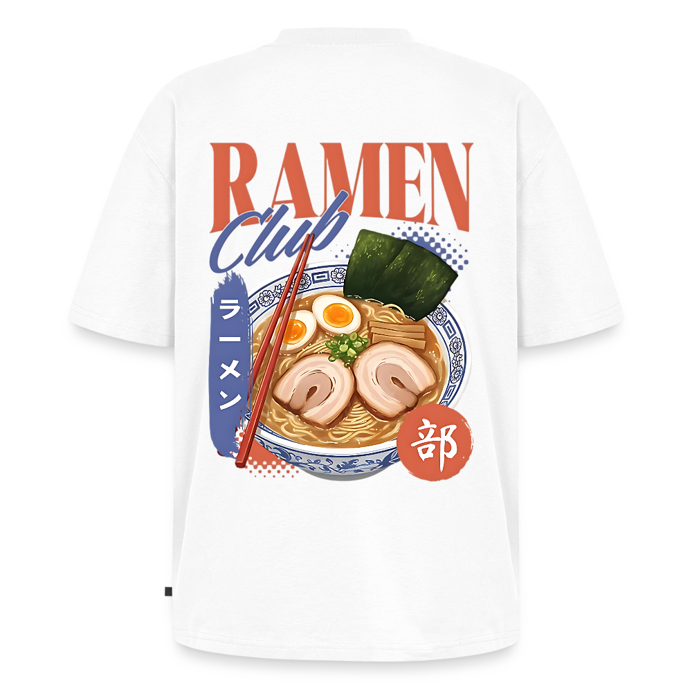 Ramen Unisex Oversized Organic T-Shirt - white