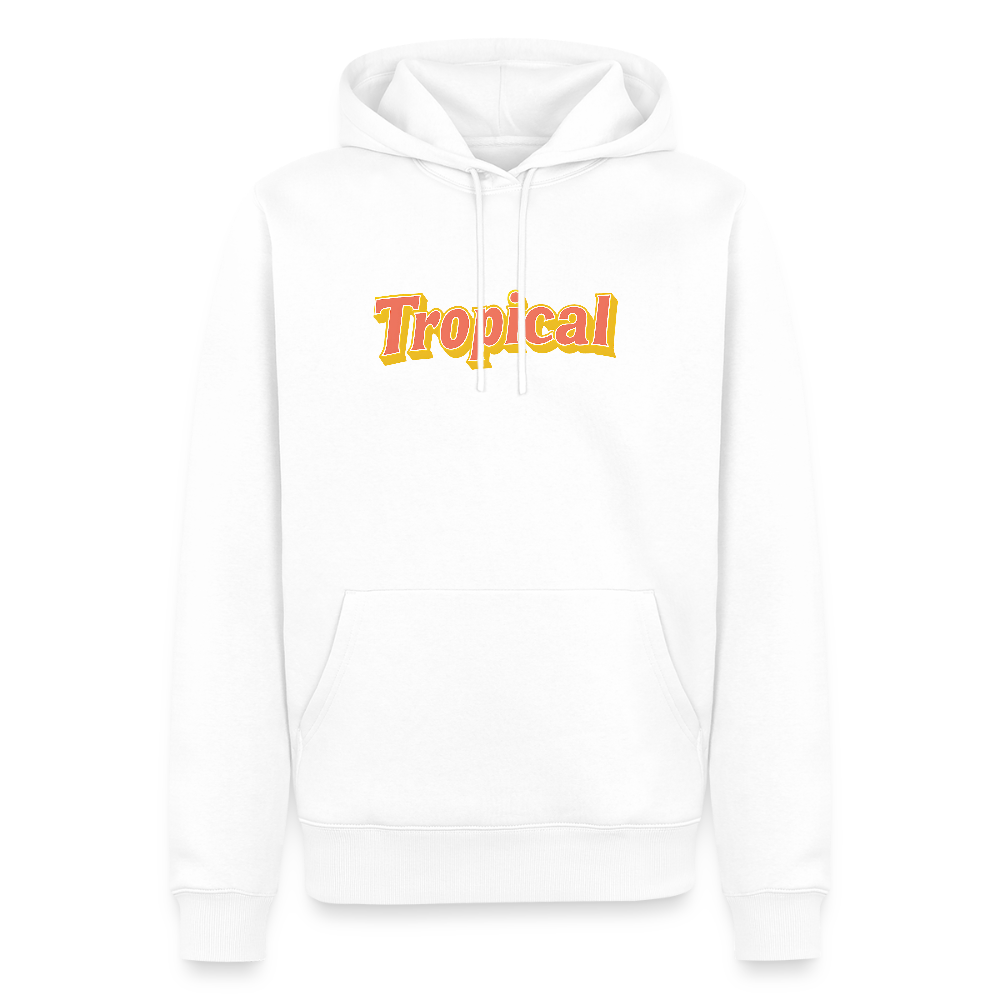 Tropical Unisex Premium Hoodie - Weiß