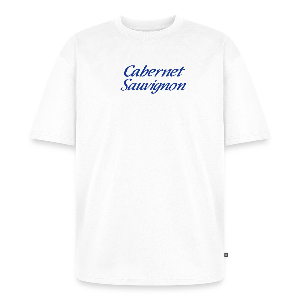 Cabernet Unisex Oversized Organic T-Shirt - white