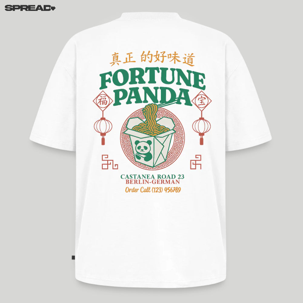 Fortune Panda Unisex Oversized Organic T-Shirt
