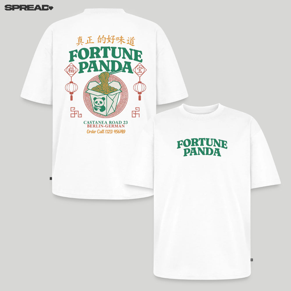 Fortune Panda Unisex Oversized Organic T-Shirt